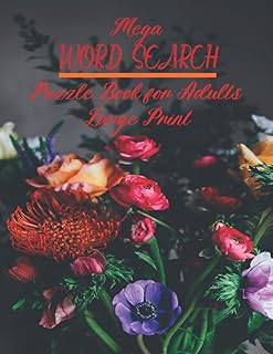Livre de puzzle de recherche de mots pour adultes en gros caractères