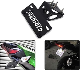 Support de plaque d'immatriculation motorsports ninja 400 compatible avec kawasaki z400 et 250