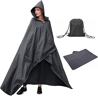 Poncho de pluie, poncho de pluie pour adulte, veste de pluie imperméable multifonctionnelle