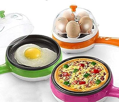 Friteuse à œufs électrique multifonction 2 en 1 pour cuire des œufs à