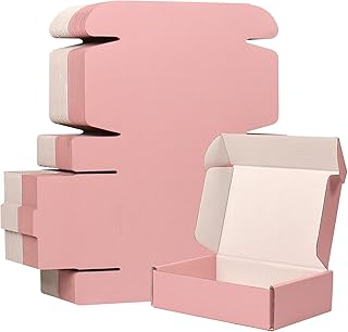 Paquet de 30 boîtes d'emballage en carton ondulé de 6 x 4 x
