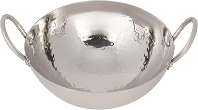 Poêle à frire kadai ronde et profonde royalford de 24 cm - rf11560 idéale pour frire, sauter, etc. équipée de poignées solides et durables, argent. Le discount haut de gamme, c'est possible avec Diaytar
