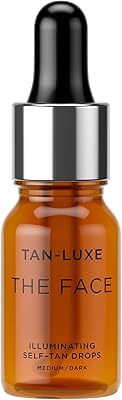 Gouttes autobronzantes tan luxe de the face, moyennes/foncées (10 ml) les gouttes bronzantes