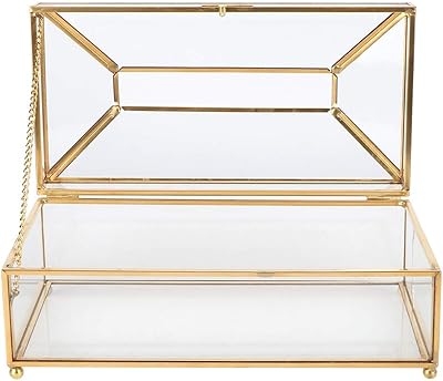 Porte-serviettes en papier rectangulaire en verre pour le bureau à domicile, housse
