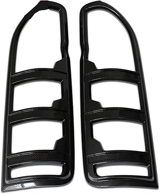 Qrslhya toyota banlieue couvercle de feu arrière chrome noir fibre de carbone pour toyota hiace 2005-2015 accessoires de style de voiture. Achetez en toute sérénité sur Diaytar