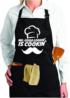 Tablier de cuisine alozo global mr. good lookin' is cookin' - meilleur cadeau