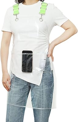 Tablier de coiffure transparent ryton-bbe tablier imperméable à l'huile et l'eau pour barbier