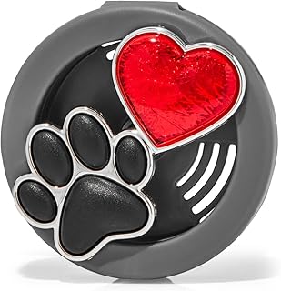 Limited brands bath body works scentportable vent clip grey paw & heart, gris