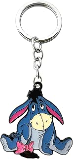 Porte-clés de dessin animé winnie l'ourson bourriquet, porte-clés en alliage de zinc adapté