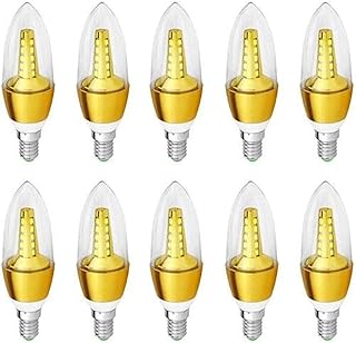 10 ampoules bougies led 5 watts éclairage pour lustres et applications