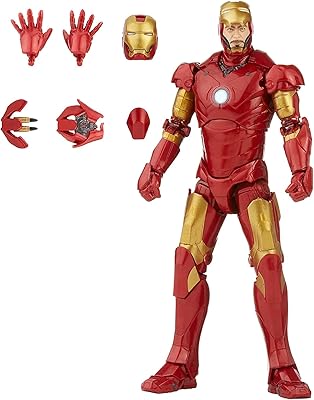 Figurine hasbro marvel legends iron man mark 3 comprend un design haut
