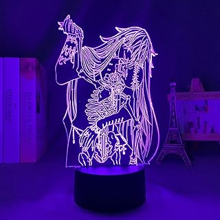 Lampe de nuit anime manga black butler undertaker pour décoration de chambre