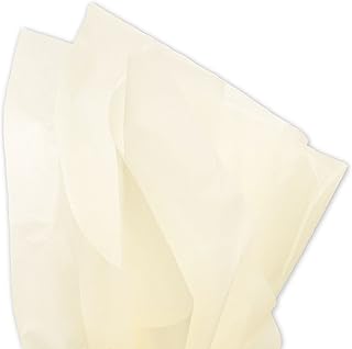 Papier de soie doux en bouleau ivoire 20" x 30" - 48 feuilles