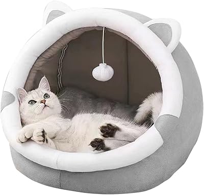Lit d'intérieur pour chaton et chiot, joli lit pour chat en forme d'oreille