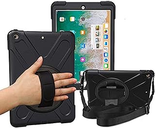 Étui pour ipad 5e/6e génération avec dragonne, housse de protection résistante aux chocs