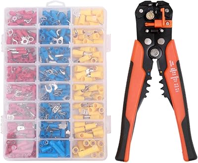Kit de connecteurs de fils électriques andoer avec pince à dénuder automatique 5