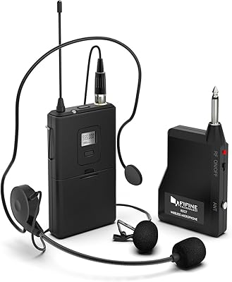 Système de microphone sans fil vifine kit vifine avec casque microphone cravate