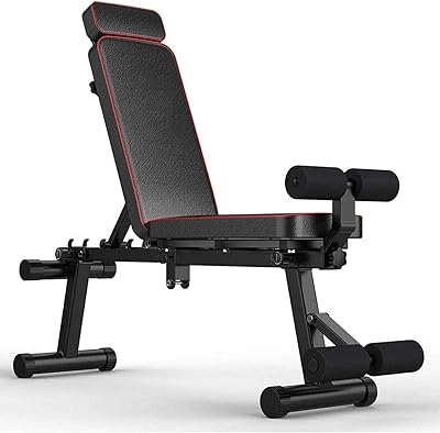 Banc de gymnastique pliable banc de musculation réglable incliné plat pour entraînement complet