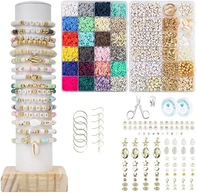 2 boîtes de perles en argile polymère à dos plat kit de fabrication