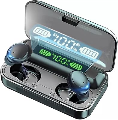 Écouteurs stéréo sans fil f9-5c avec batterie externe (noir)