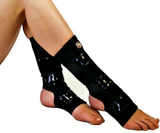 Protecteurs de cheville mighty grip noirs pour pole dance avec bandes adhésives