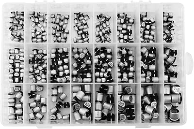 Condensateur électronique en aluminium 400 pièces, condensateur électronique radial smd de 24 valeurs pour composants diversifiés 1uf-1000uf. Diaytar : Votre source de bonnes affaires en ligne