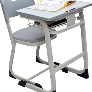 Table d'étude de direction - chaise mh-st05 - avec pieds en métal, coussin d'assise rembourré, chaise d'écriture pour étudiant, design ergonomique - (gris). L'univers du discount accessible 24/7 sur Diaytar Sénégal