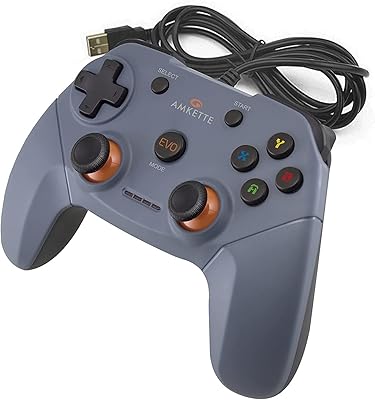 Manette de jeu filaire amkette evo elite pour pc/ordinateur portable et ps3, avec double effet de vibration et deux manettes (gris béton). Découvrez le shopping sans frontières avec Diaytar Sénégal