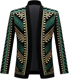 Byjtrl veste blazer élégante brodée noire et dorée pour hommes par kurt prince