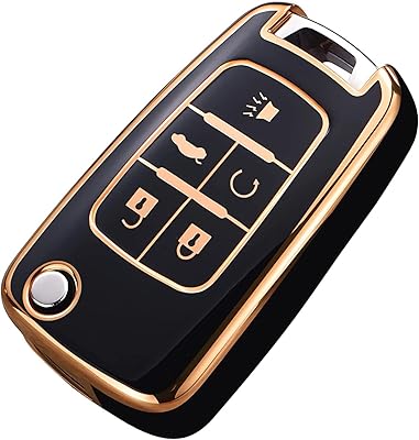 Coque de clé rubik en tpu souple à 5 boutons pour gmc chevrolet camaro cruze equinox malibu sonic terrain, housse de protection pour télécommande haut de gamme - noir. Diaytar : Quand qualité rime avec économie
