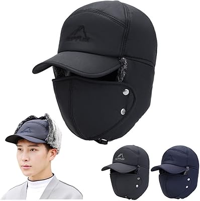 Casquette de baseball d'hiver pour hommes bosichi casquette décontractée épaisse et chaude protection