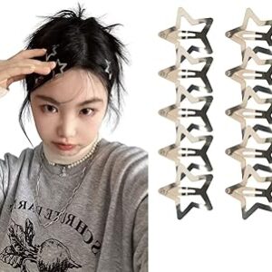 10 pièces y2k années 2000 pinces à cheveux design étoile argentée pinces à cheveux filles pinces à cheveux en métal antidérapantes pinces à tête étoile pour femmes filles. Diaytar : L'excellence du service, la douceur des prix