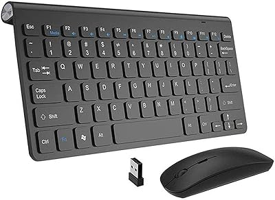 Combo clavier et souris sans fil ultra fin et silencieux 2,4 ghz