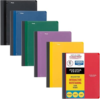 Livres de composition interactifs five star sujet unique cahiers lignés pour l'université