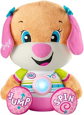 Fisher price grand jouet musical en peluche pour chiot avec contenu éducatif