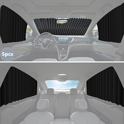 Kit de pare-soleil pour vitres latérales de pare-brise : pare-soleil de voiture pliable