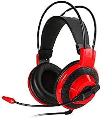 Casque de jeu filaire msi ds501 avec microphone, grands haut-parleurs internes de 40