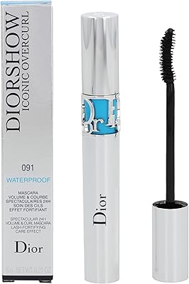 Mascara imperméable diorshow iconic overcurl 24h volume & curl - # 091 noir