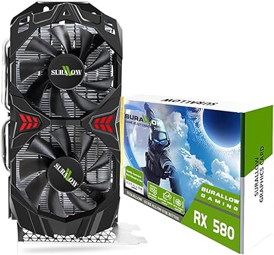 Carte graphique sorlo amd radeon rx 580 8 go, 2048sp, gddr5, carte graphique