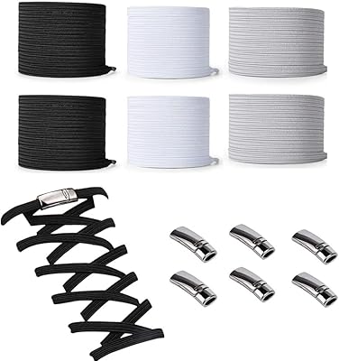3 paires de lacets magnétiques sans nœud, lacets élastiques sans nœud, taille unique