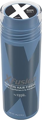 Fibres capillaires à la kératine x-fusion - noir (grande taille 28g)