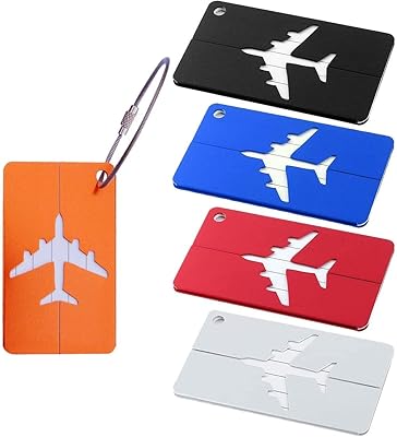 Étiquettes à bagages, 5 étiquettes à bagages, étiquettes à bagages, étiquettes d'information