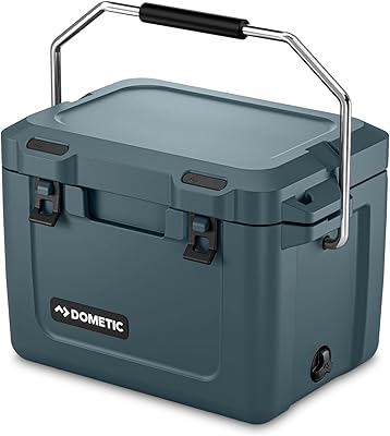 Glacière dometic patrol 20l bleue avec cordes noires, autocollants amusants - glacière isolée