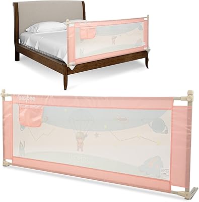 Barrière de lit bébé portable réglable en hauteur pour protection contre les chutes