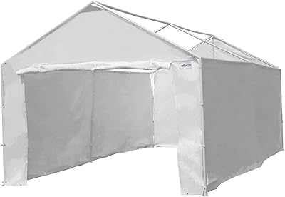 Kit de paroi latérale d'auvent de caravane pour garage al majal 12000211010, blanc