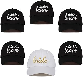 Ensemble de chapeaux de baseball brodés pour enterrement de vie de jeune fille