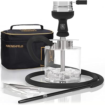 Ensemble de narguilé portable avec tout - narguilé en acrylique yado avec grand
