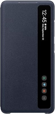 Samsung transparent smartphone cover ef-zg780 pour galaxy s20 fe flip cover, facile à