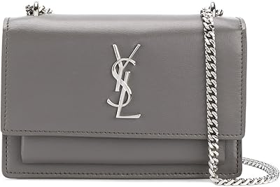 Sac bandoulière en cuir pour femme 452157d422n2034, gris, gris, taille de marque uni