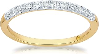 Bandes de diamants cultivés en laboratoire certifiés la joya 1/10-1/2 ct tw